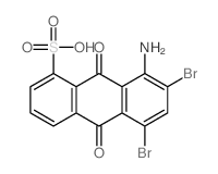 1-Anthracenesulfonic acid, 8-amino-5,7-dibromo-9,10-dihydro-9, 10-dioxo- picture