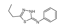 N-phenyl-5-propyl-1,3,4-thiadiazol-2-amine结构式