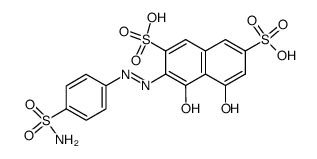 4,5-dihydroxy-3-(4-sulfamoyl-phenylazo)-naphthalene-2,7-disulfonic acid Structure