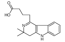 4-(3,3-dimethyl-4,5-dihydropyrido[4,3-b]indol-1-yl)butanoic acid Structure