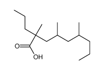 2,4,6-trimethyl-2-propylnonanoic acid Structure