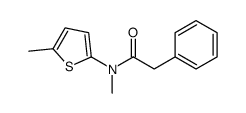 N-methyl-N-(5-methylthiophen-2-yl)-2-phenylacetamide结构式