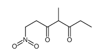 4-methyl-1-nitroheptane-3,5-dione Structure