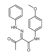 N-(4-methoxyphenyl)-3-oxo-2-(phenylhydrazinylidene)butanamide结构式