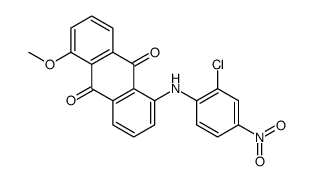 1-(2-chloro-4-nitroanilino)-5-methoxyanthracene-9,10-dione结构式