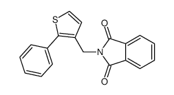 2-[(2-phenylthiophen-3-yl)methyl]isoindole-1,3-dione结构式
