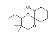 11-chloro-3,3-dimethyl-4-propan-2-yl-1,5-dioxaspiro[5.5]undecane Structure