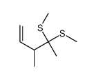 3-methyl-4,4-bis(methylsulfanyl)pent-1-ene结构式