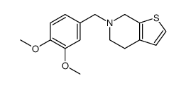 6-(3,4-dimethoxy-benzyl)-4,5,6,7-tetrahydro-thieno[2,3-c]pyridine结构式