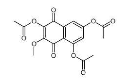 (4,7-diacetyloxy-6-methoxy-5,8-dioxonaphthalen-2-yl) acetate结构式