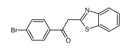 2-(1,3-benzothiazol-2-yl)-1-(4-bromophenyl)ethanone Structure