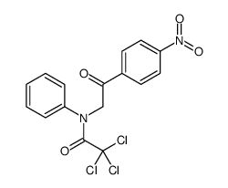2,2,2-trichloro-N-[2-(4-nitrophenyl)-2-oxoethyl]-N-phenylacetamide结构式