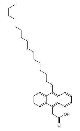 2-(10-hexadecylanthracen-9-yl)acetic acid Structure