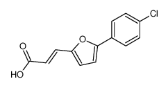2-Propenoic acid, 3-[5-(4-chlorophenyl)-2-furanyl]-, (E)-结构式