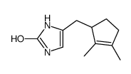 2H-Imidazol-2-one,4-[(2,3-dimethyl-2-cyclopenten-1-yl)methyl]-1,3-dihydro-(9CI) Structure