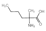 2-amino-2-methylhexanoic acid Structure