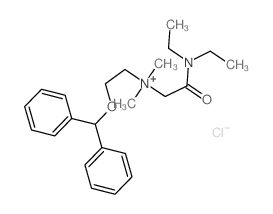 2-benzhydryloxyethyl-(diethylcarbamoylmethyl)-dimethyl-azanium Structure