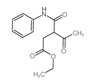 ethyl 4-oxo-3-(phenylcarbamoyl)pentanoate结构式