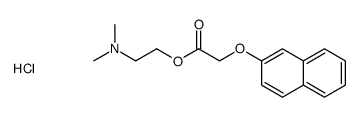 dimethyl-[2-(2-naphthalen-2-yloxyacetyl)oxyethyl]azanium,chloride Structure