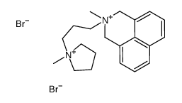 2-methyl-2-[3-(1-methylpyrrolidin-1-ium-1-yl)propyl]-1,3-dihydrobenzo[de]isoquinolin-2-ium,dibromide结构式
