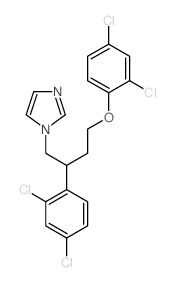 1H-Imidazole,1-[4-(2,4-dichlorophenoxy)-2-(2,4-dichlorophenyl)butyl]- structure