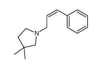 3,3-dimethyl-1-(3-phenylprop-2-enyl)pyrrolidine Structure