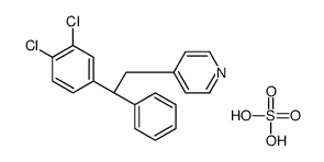 4-[(2S)-2-(3,4-dichlorophenyl)-2-phenylethyl]pyridine,sulfuric acid结构式