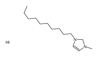 1-decyl-3-methyl-1,2-dihydroimidazol-1-ium,iodide Structure