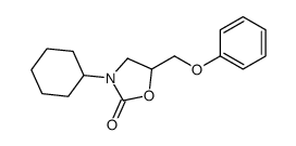 3-cyclohexyl-5-(phenoxymethyl)-1,3-oxazolidin-2-one Structure