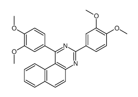 1,3-Di(3,4-dimethoxyphenyl)benzo[f]quinazoline Structure