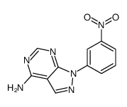 1-(3-nitrophenyl)pyrazolo[3,4-d]pyrimidin-4-amine结构式