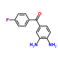 (3,4-二氨基苯)(4-氟苯)甲酮结构式