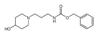benzyl N-(3-(4-hydroxypiperidino)propyl)carbamate结构式