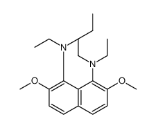 1-N,1-N,8-N,8-N-tetraethyl-2,7-dimethoxynaphthalene-1,8-diamine Structure