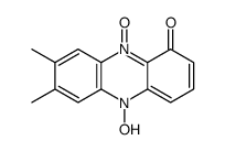 5-hydroxy-7,8-dimethyl-10-oxidophenazin-10-ium-1-one Structure