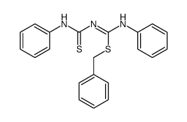 1,5-diphenyl-2-(S-benzyl)-2,4-isodithiobiuret结构式