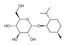 L-MENTHYL-A-D-GLUCOPYRANOSIDE N-HYDRATE Structure