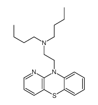 10-(2-Dibutylaminoethyl)-10H-pyrido[3,2-b][1,4]benzothiazine结构式
