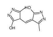 4-[(4,5-dihydro-3-methyl-5-oxo-1H-pyrazol-4-ylidene)methyl]-2,4-dihydro-5-methyl-3H-pyrazol-3-one Structure