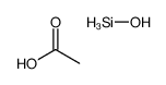 acetic acid,hydroxysilane Structure