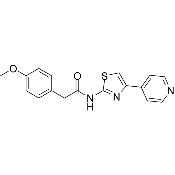 2-(4-甲氧基苯基)-N-(4-(吡啶-4-基)噻唑-2-基)乙酰胺图片