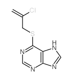 9H-Purine,6-[(2-chloro-2-propen-1-yl)thio]-结构式