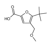 5-(tert-butyl)-4-(methoxymethyl)furan-2-carboxylic acid结构式