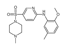 N-(2-methoxy-5-methylphenyl)-5-(4-methylpiperazin-1-yl)sulfonylpyridin-2-amine Structure