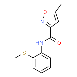 3-Isoxazolecarboxamide,5-methyl-N-[2-(methylthio)phenyl]-(9CI) picture