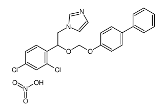 1-[2-(2,4-dichlorophenyl)-2-[(4-phenylphenoxy)methoxy]ethyl]imidazole,nitric acid结构式