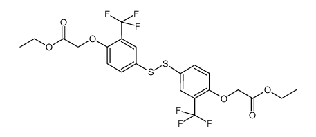 4,4'-dithiobis-(2-trifluoromethylphenoxyacetic acid) diethyl ester Structure