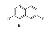 4-Bromo-3-chloro-6-fluoroquinoline structure