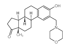 Estra-1,3,5(10)-trien-17-one,3-hydroxy-2-(4-morpholinylmethyl)- (9CI)结构式