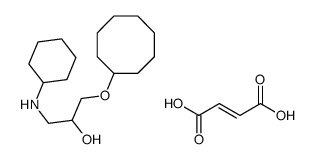 (E)-but-2-enedioic acid,1-(cyclohexylamino)-3-cyclooctyloxypropan-2-ol Structure